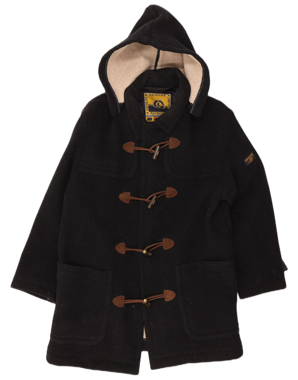 Navigare Mens Hooded Duffle Coat UK 40 Large Black
