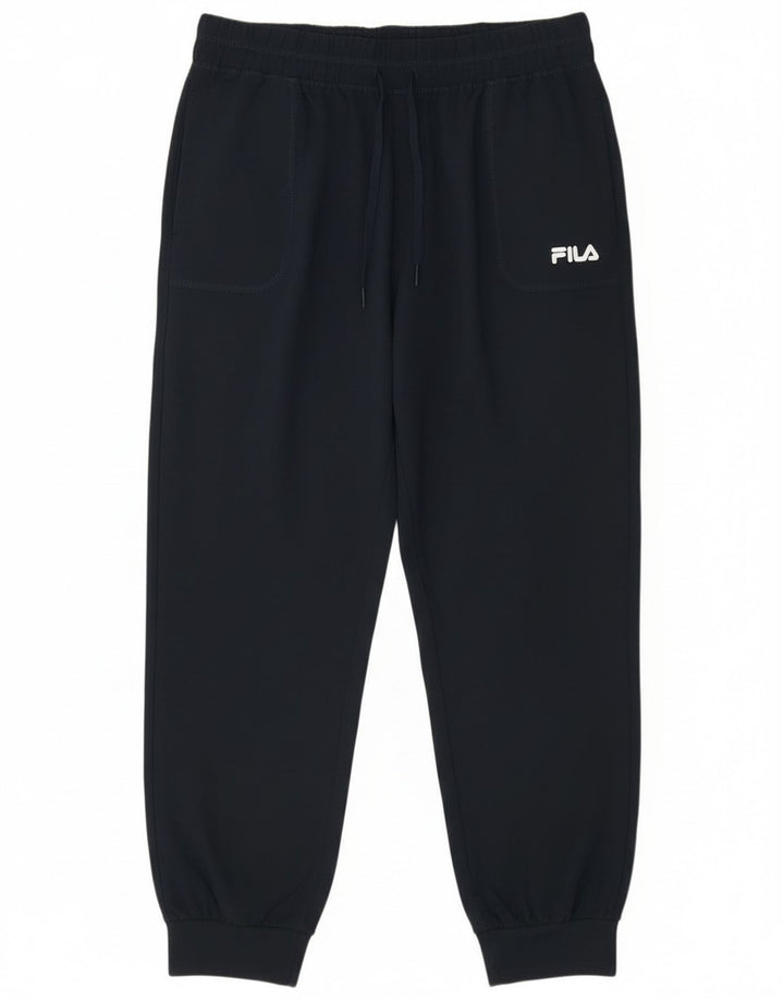Fila Pantaloni da tuta da donna Joggers UK 12 Medio Blu Navy Poliestere