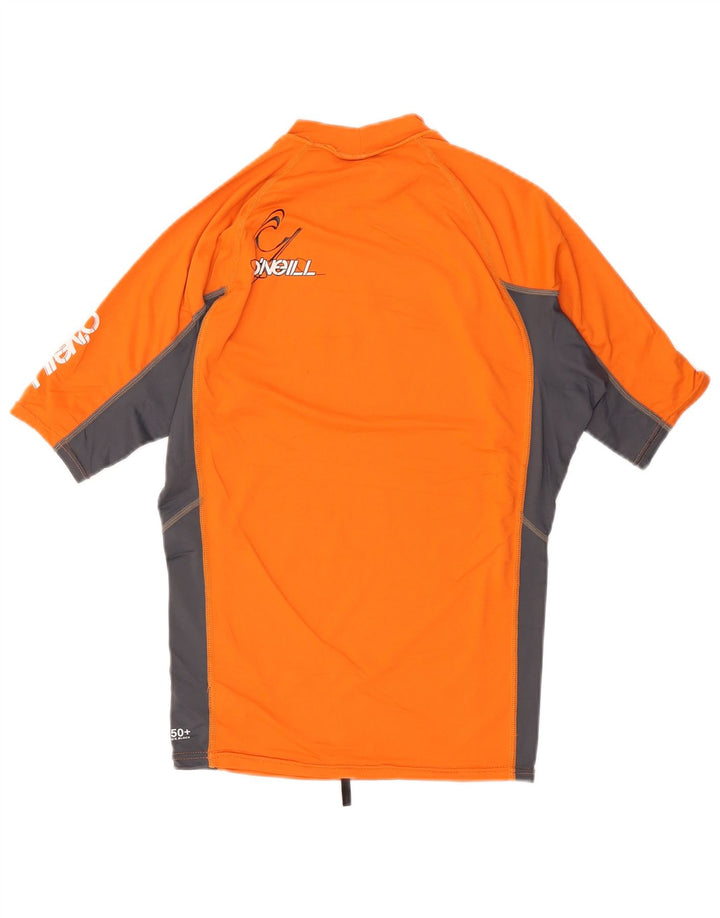 T-shirt grafica da uomo O'Neill Top grande in nylon color block arancione