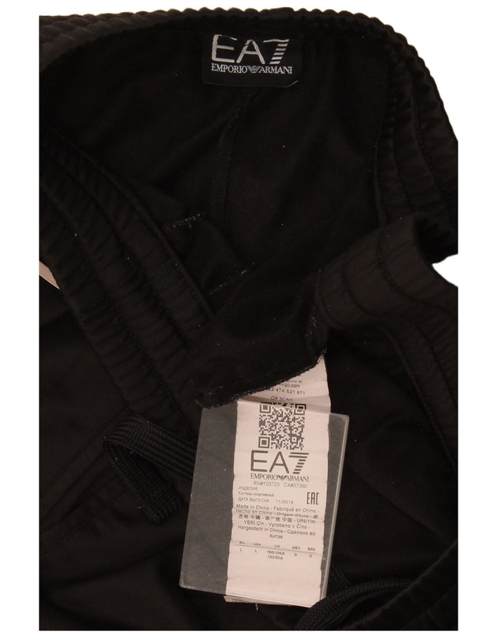 Pantaloni da tuta da uomo Emporio Armani Joggers grandi neri in poliestere