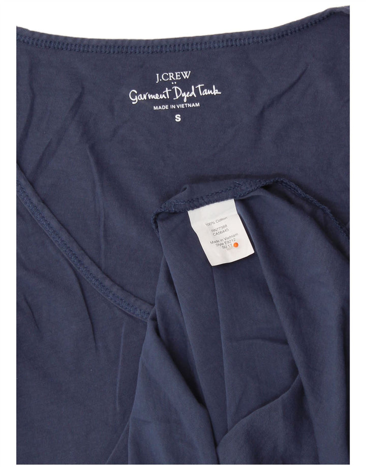 Canotta da donna J. CREW UK 10 piccola in cotone blu navy
