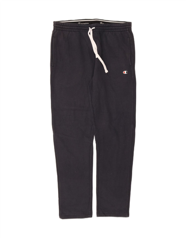 CHAMPION Mens Tracksuit Trousers Large Navy Blue Polyester Vintage Champion and Second-Hand Champion from Messina Hembry 