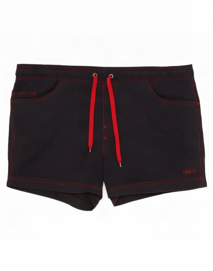 Pantaloncini da bagno da uomo Levi's Large in poliestere grigio