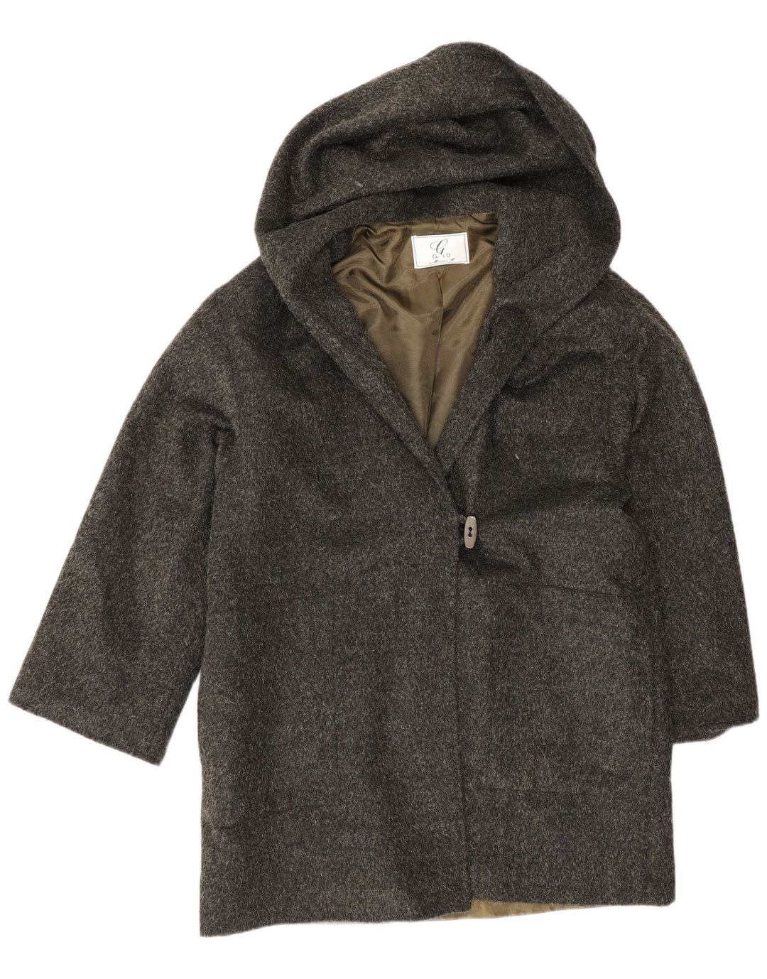 Cappotto ampio da donna Gold By Michael H. UK 12 Lana verde medio