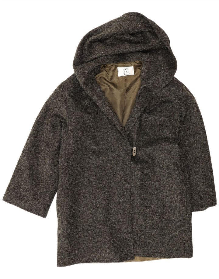 Cappotto ampio da donna Gold By Michael H. UK 12 Lana verde medio