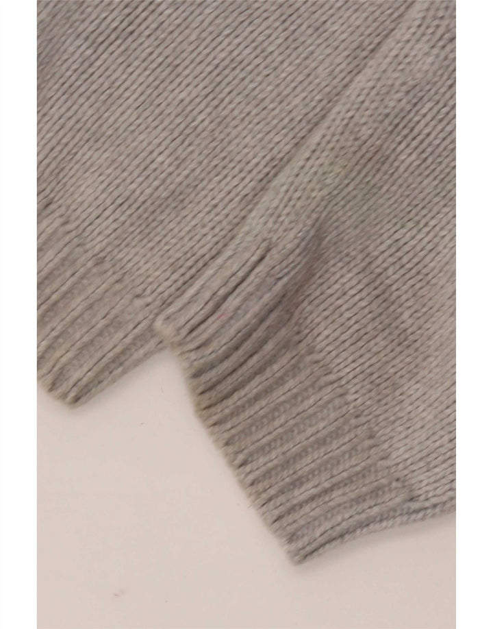 Maglione Gap da uomo con zip e collo XL in cotone grigio
