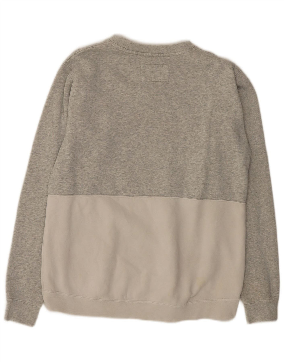 Felpa grafica da uomo Hurley, maglione in cotone color block grigio medio
