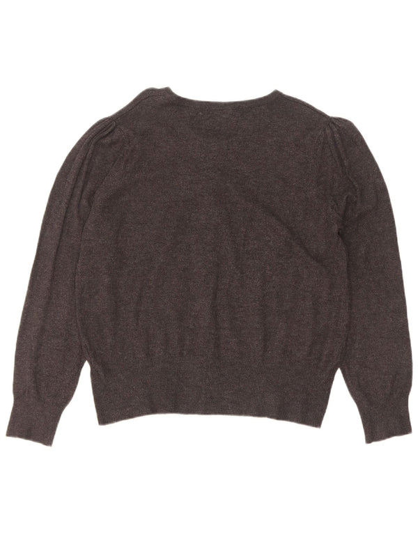 Maglione cardigan da donna Marks & Spencer UK 14 Viscosa grigio medio