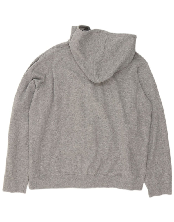 Maglione con cappuccio e zip grafica da uomo Fila 2XL cotone chiazzato grigio