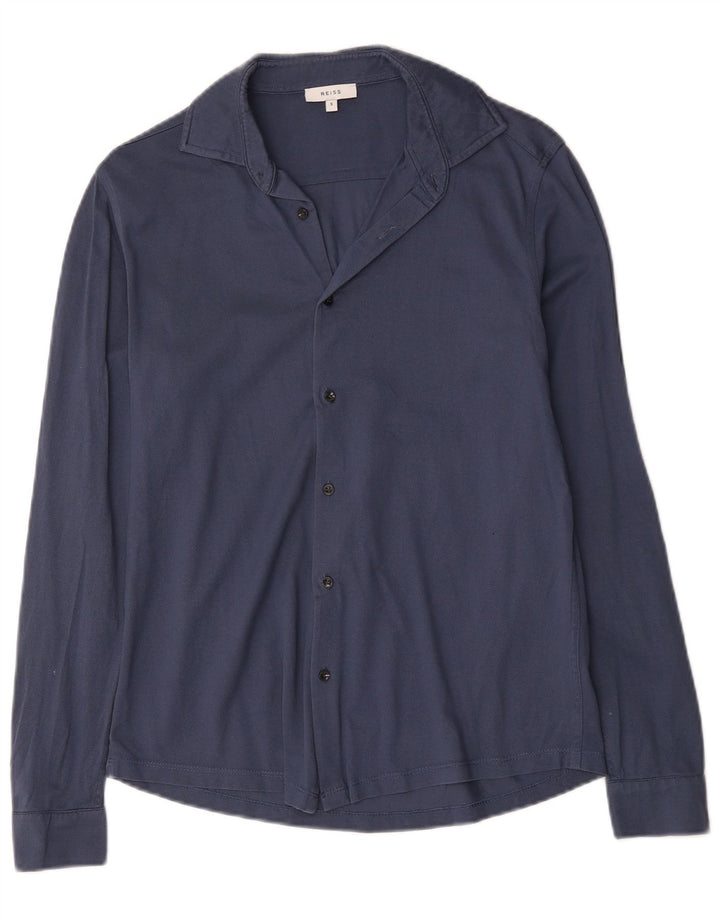 Camicia Uomo Reiss Small Blu Cotone