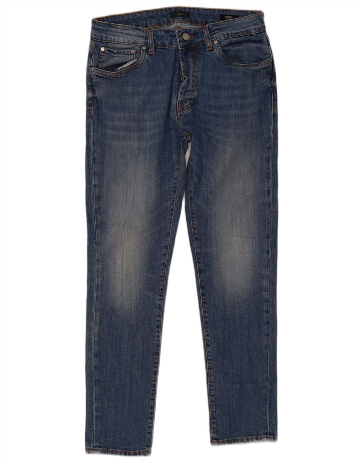 Jeans skinny Liu Jo da uomo Scott W33 L29 poliestere blu