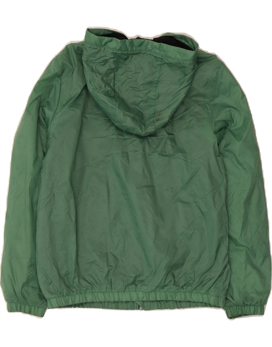 BENETTON Boys Hooded Bomber Jacket 11-12 Years Green Polyamide Vintage Benetton and Second-Hand Benetton from Messina Hembry 