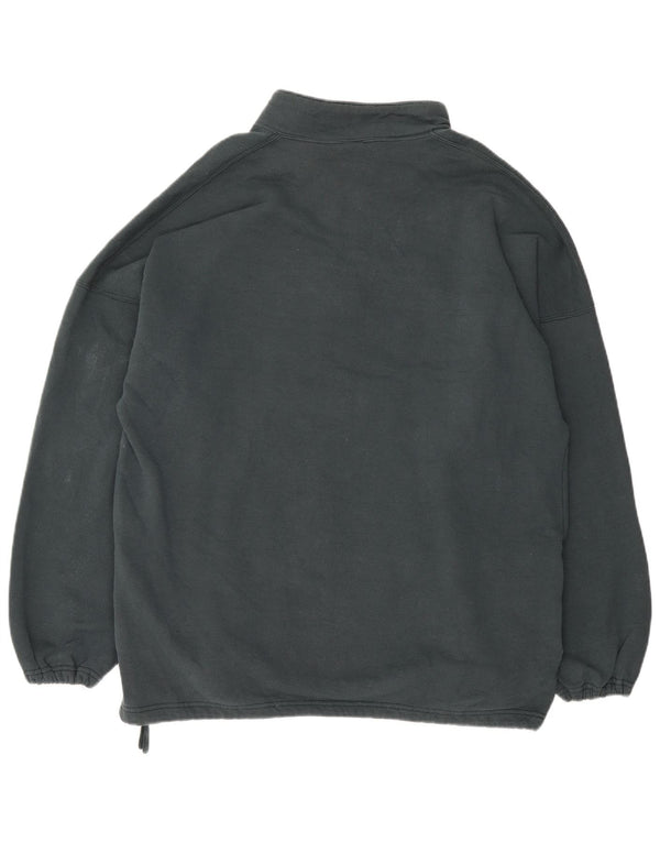 RUSSELL ATHLETIC Felpa con collo con zip da uomo Maglione 2XL Cotone blu