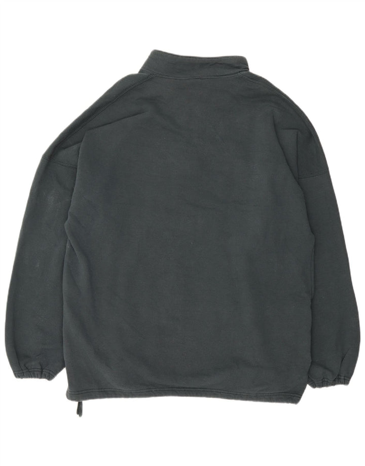 RUSSELL ATHLETIC Felpa con collo con zip da uomo Maglione 2XL Cotone blu