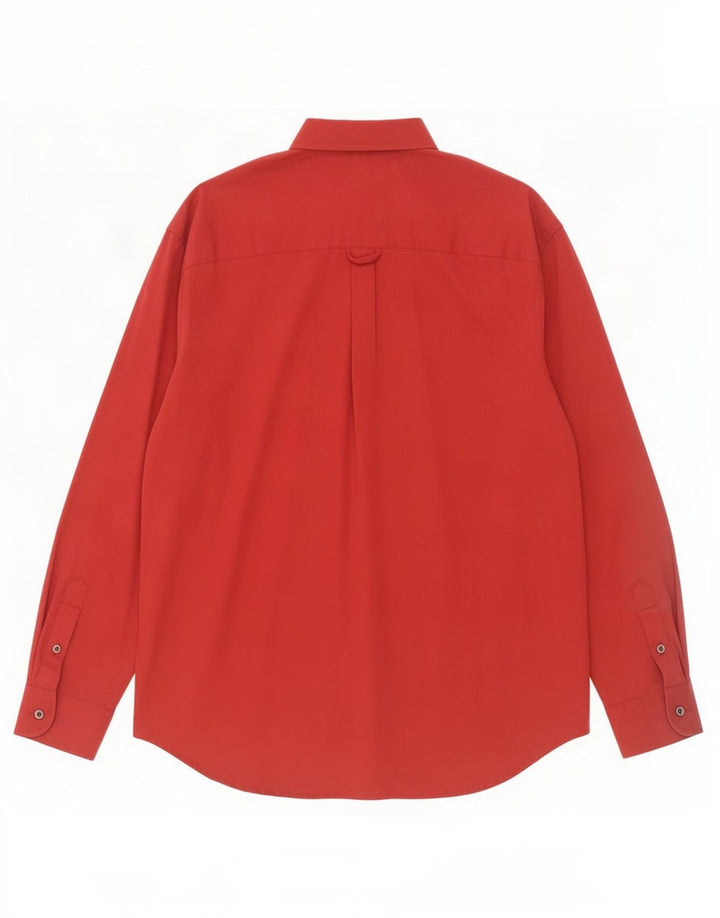 Camicia da uomo Carrera in cotone rosso medio