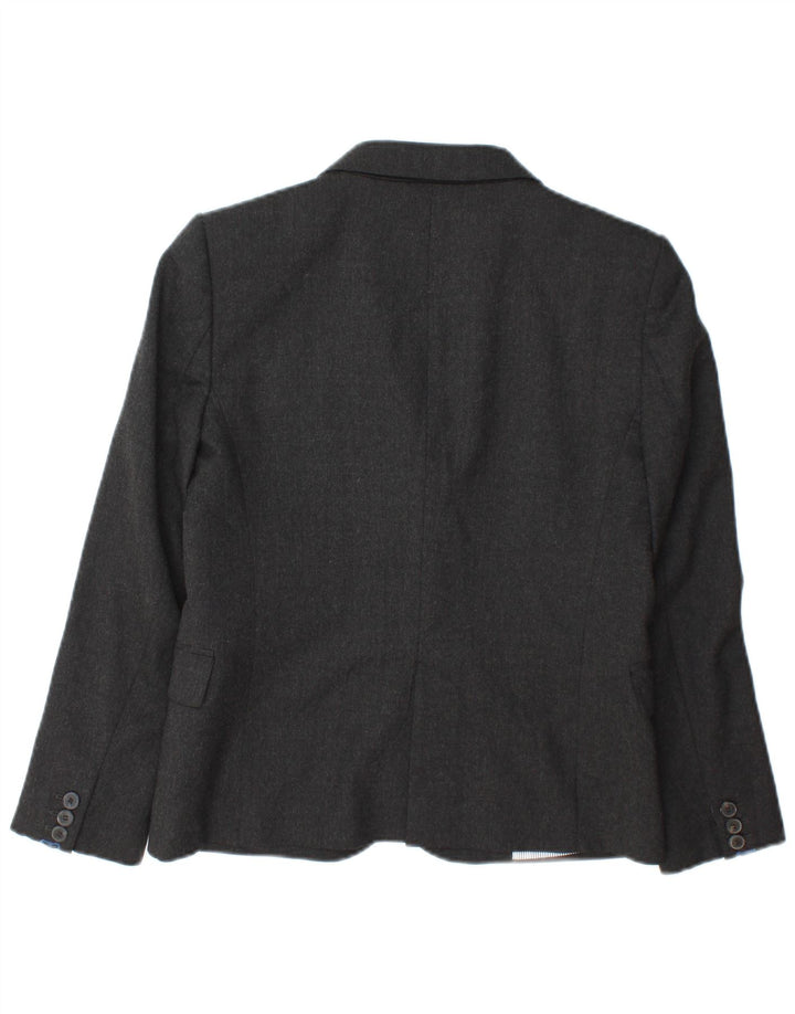 Giacca blazer a 2 bottoni da donna Zara UK 10 piccola grigia