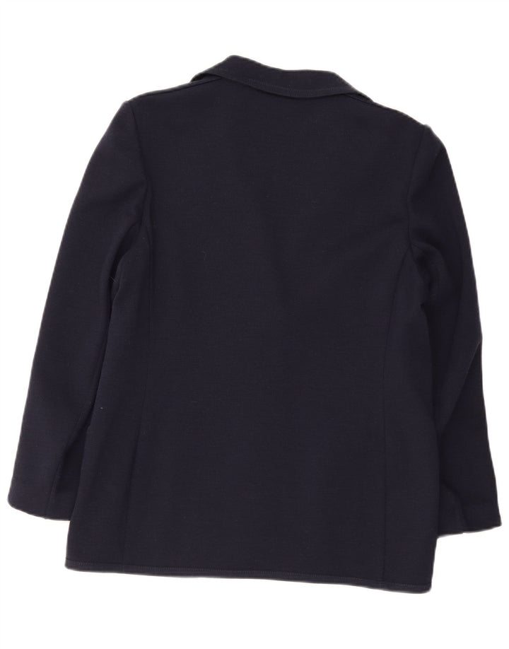 Giacca blazer a 3 bottoni da donna Liola UK 38 media lana blu navy
