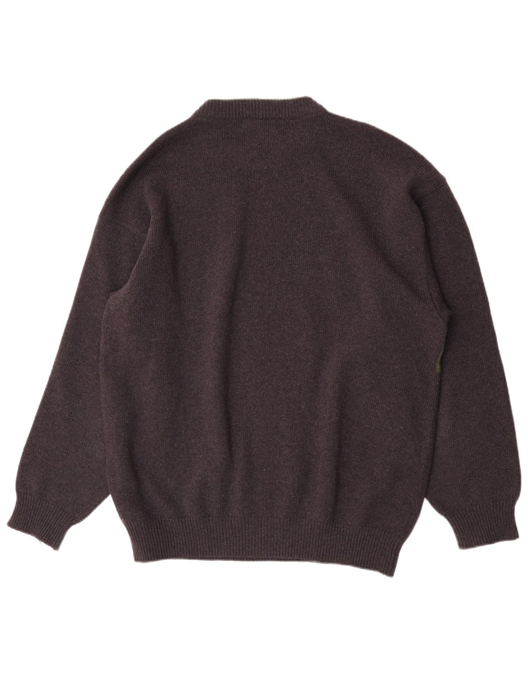 Iceberg Maglione girocollo con grafica da uomo XL in lana grigia retrò