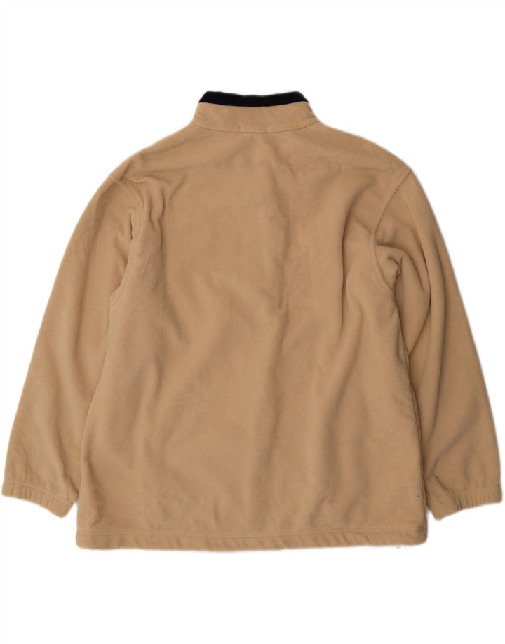 MARKS & SPENCER Womens Fleece Jacket UK 22 2XL Beige Polyester Vintage Marks & Spencer and Second-Hand Marks & Spencer from Messina Hembry 