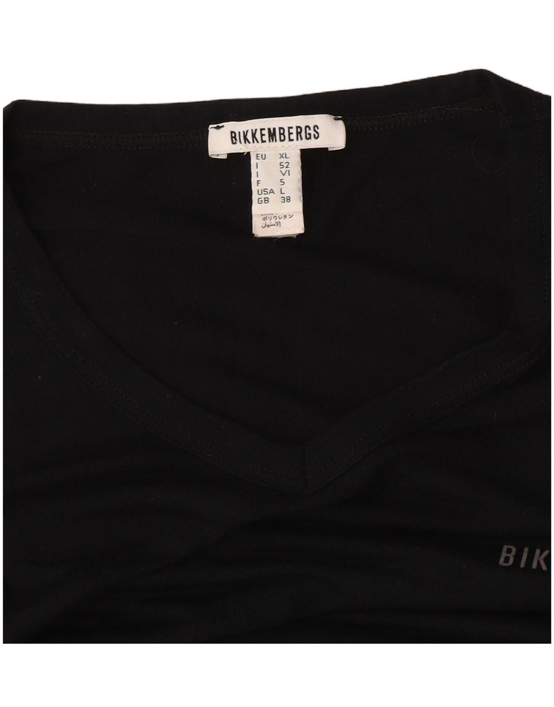 T-shirt da uomo Bikkembergs Top UK 38 Medium Black Modal