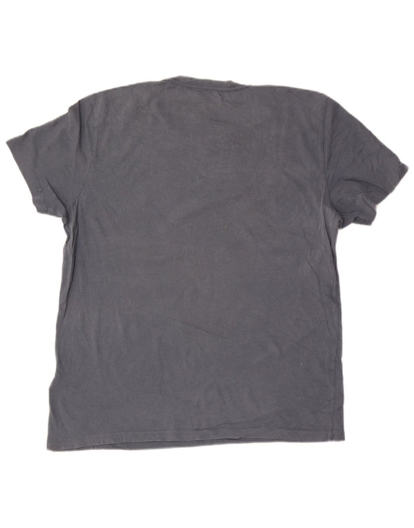 Maglietta da donna All Saints Top UK 16 grande cotone grigio