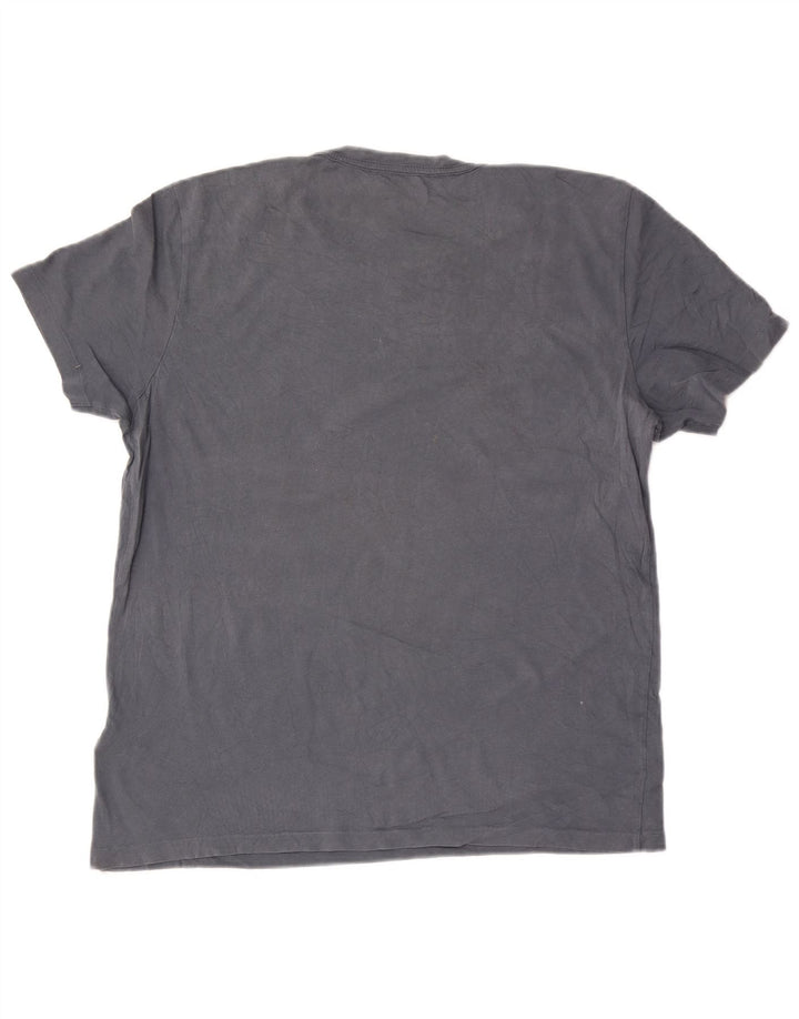 Maglietta da donna All Saints Top UK 16 grande cotone grigio