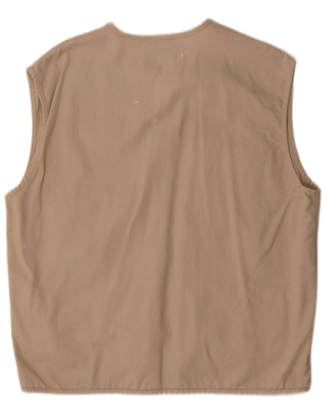 Gilet pratico da uomo vintage UK 38 cotone beige medio