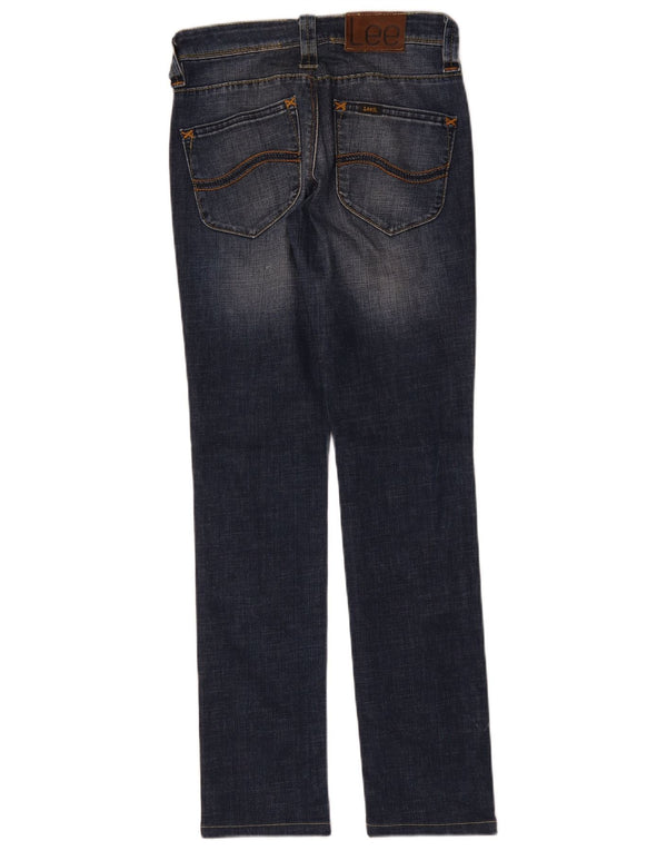 Jeans slim da donna Lee W27 L30 cotone blu
