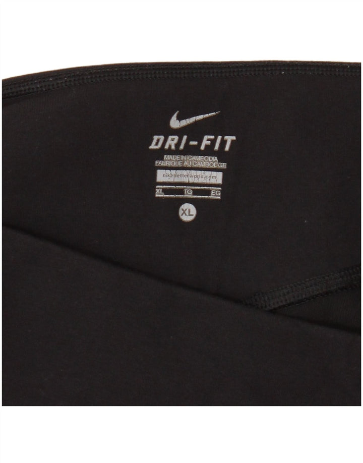 Leggings Nike Dri Fit Capri da donna UK 18 XL neri