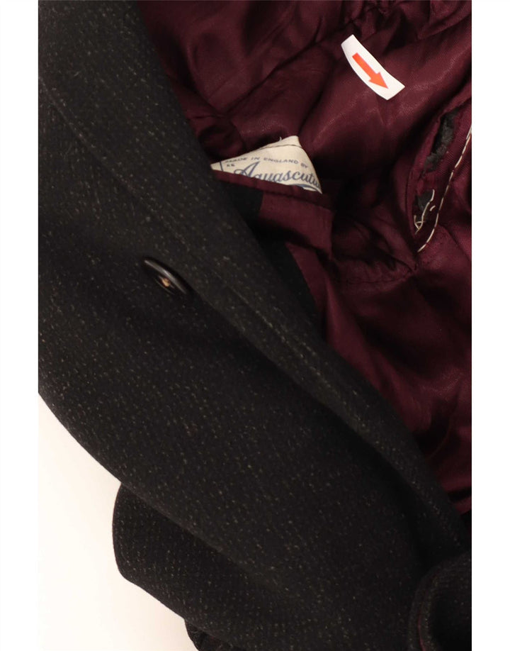 Aquascutum Cappotto da uomo UK 40 Large Nero