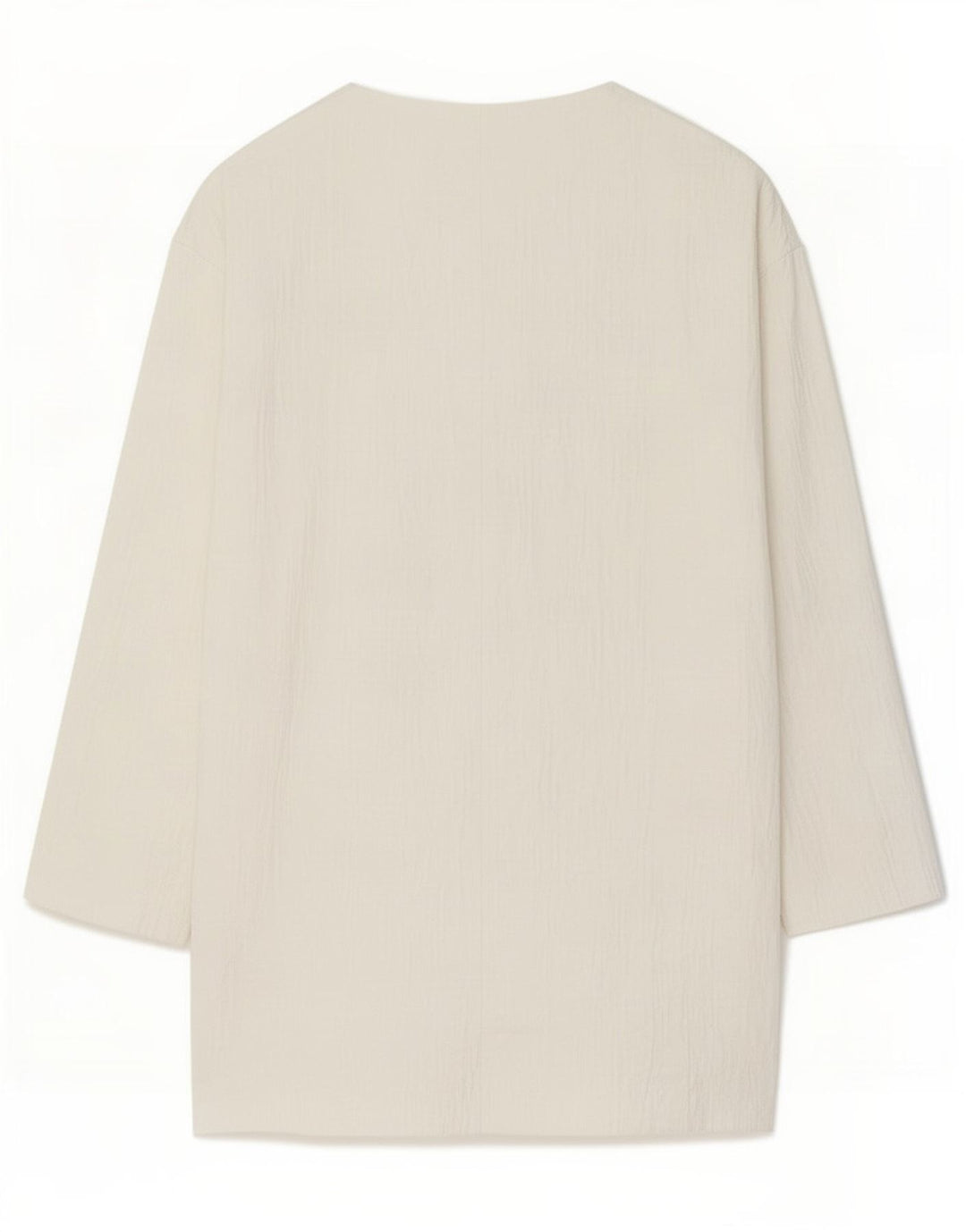 Giacca blazer oversize lunga da donna Zara UK 6 XS cotone bianco