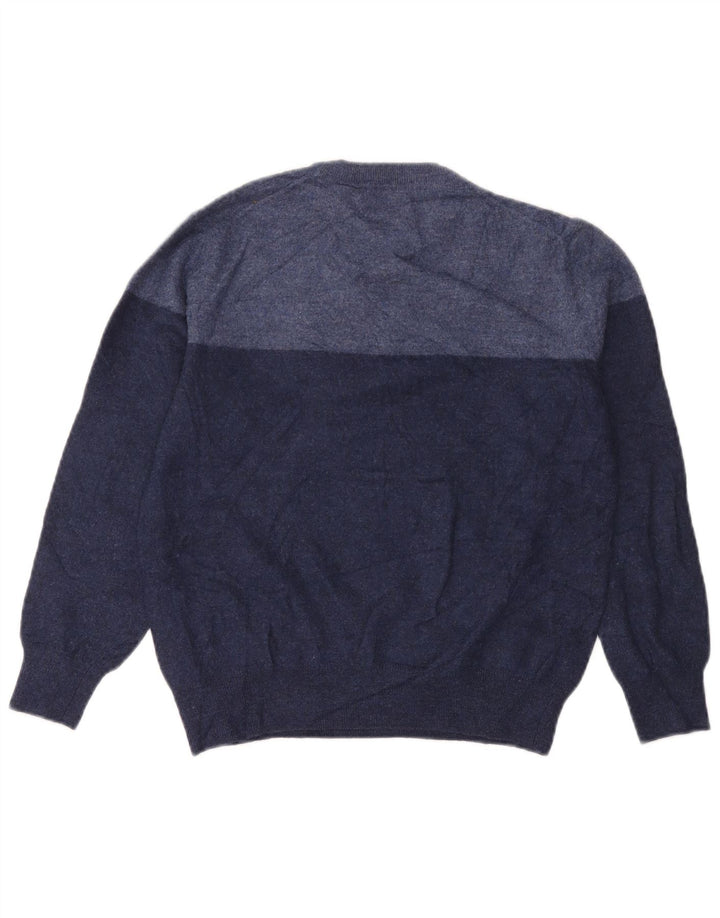 Maglione maglione girocollo da donna Calvin Klein UK 12 medio blu navy