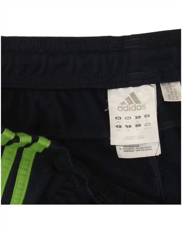 Pantaloni da tuta Adidas Capri da uomo 2XL Poliestere color block blu navy
