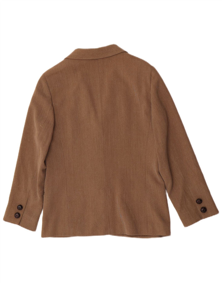 Giacca Blazer a 3 Bottoni da Donna Genny IT 42 Marrone Medio