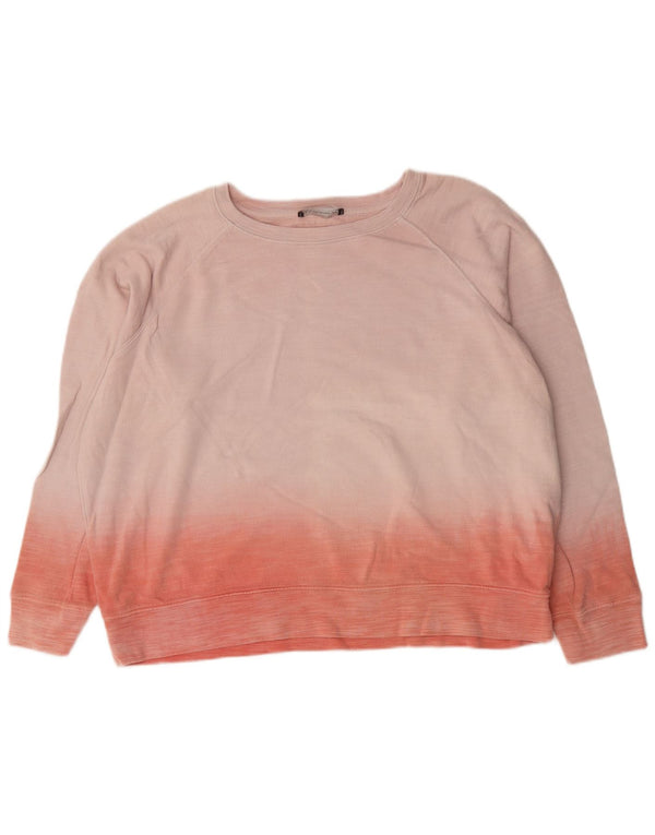 Felpa da donna Marks & Spencer UK 20 2XL Cotone color block rosa