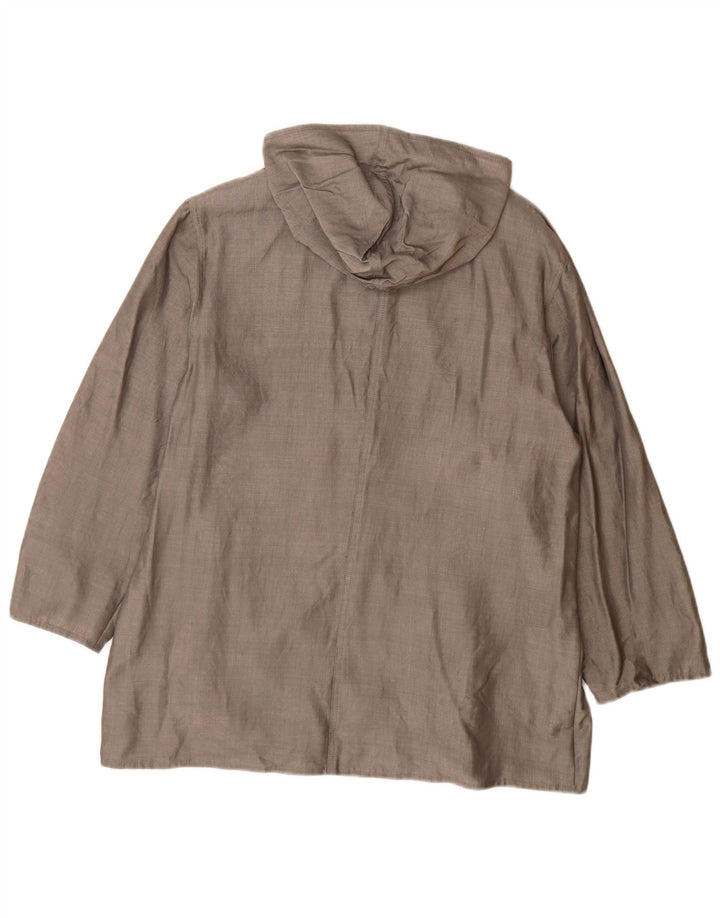 Giubbotto bomber con cappuccio da donna Marly's del 1981 IT 46 Large in viscosa grigia