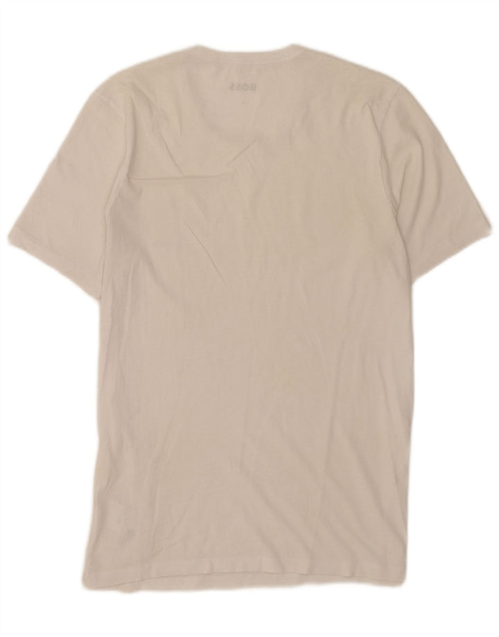 T-shirt da uomo Hugo Boss Top piccola in cotone bianco