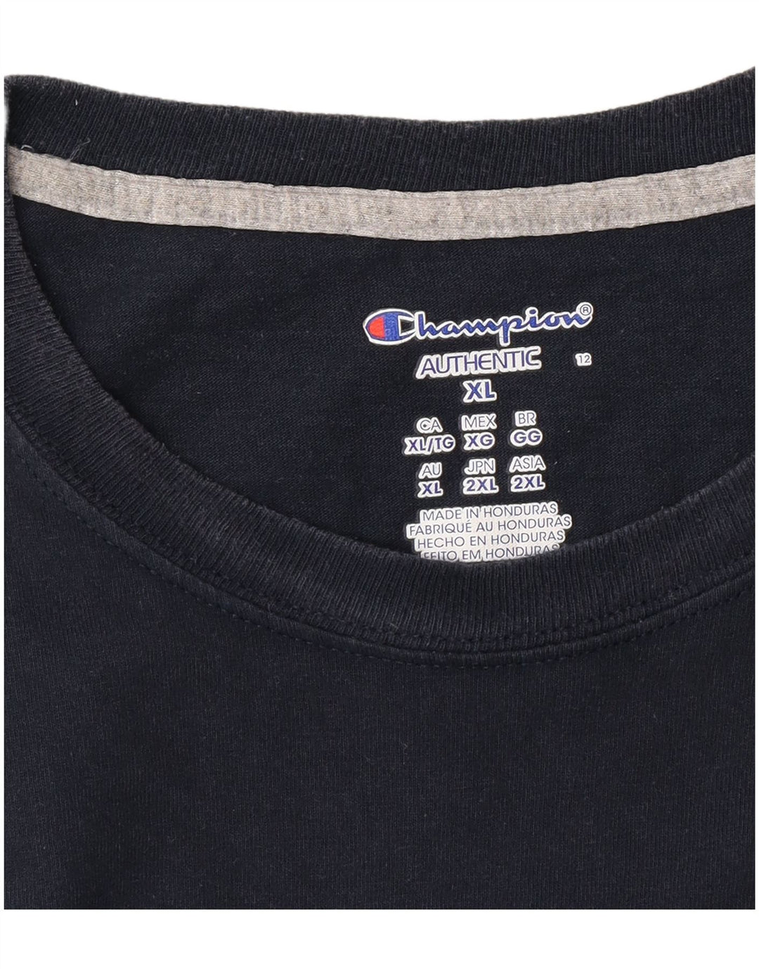 CHAMPION Mens T-Shirt Top XL Navy Blue