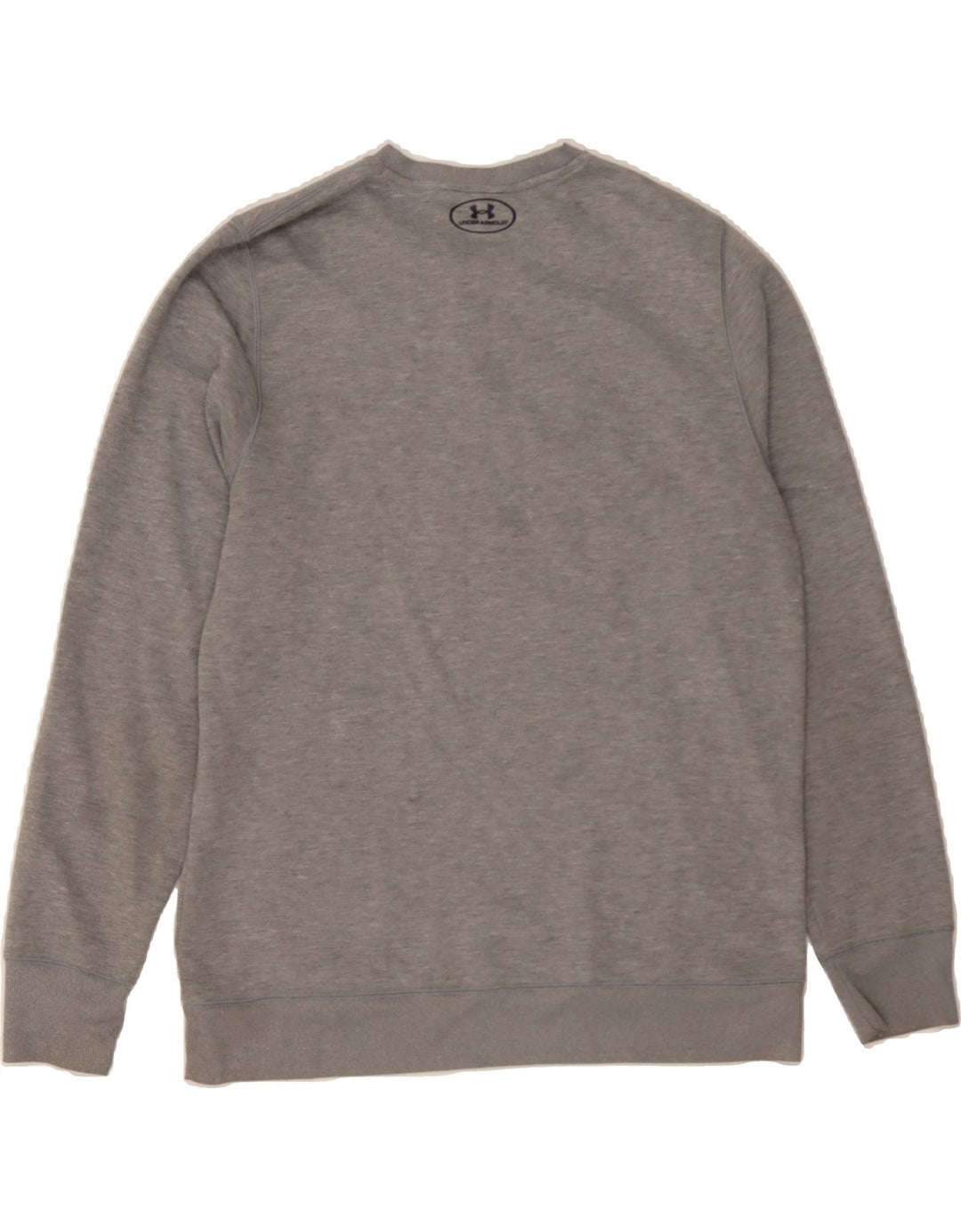 UNDER ARMOUR Mens Graphic Sweatshirt Jumper Medium Grey Cotton Vintage Under Armour and Second-Hand Under Armour from Messina Hembry 