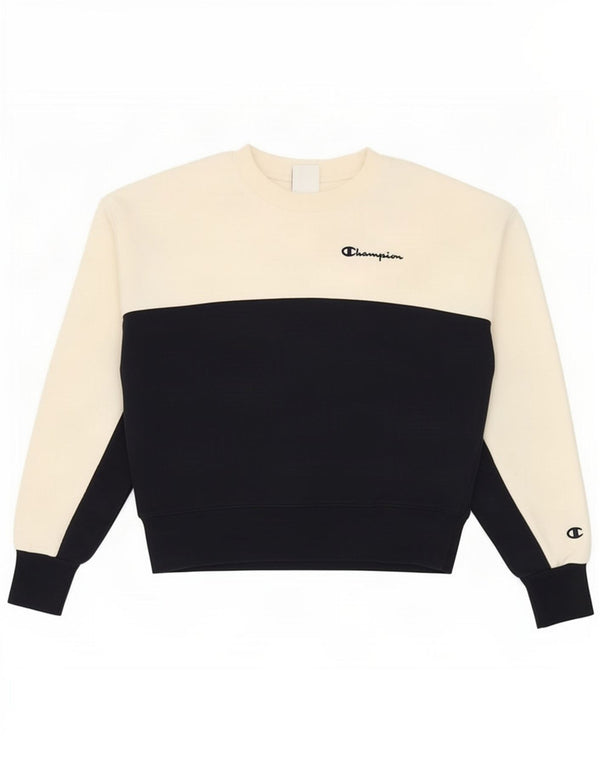 Felpa corta oversize da donna Champion, taglia UK 6 XS, colore bianco