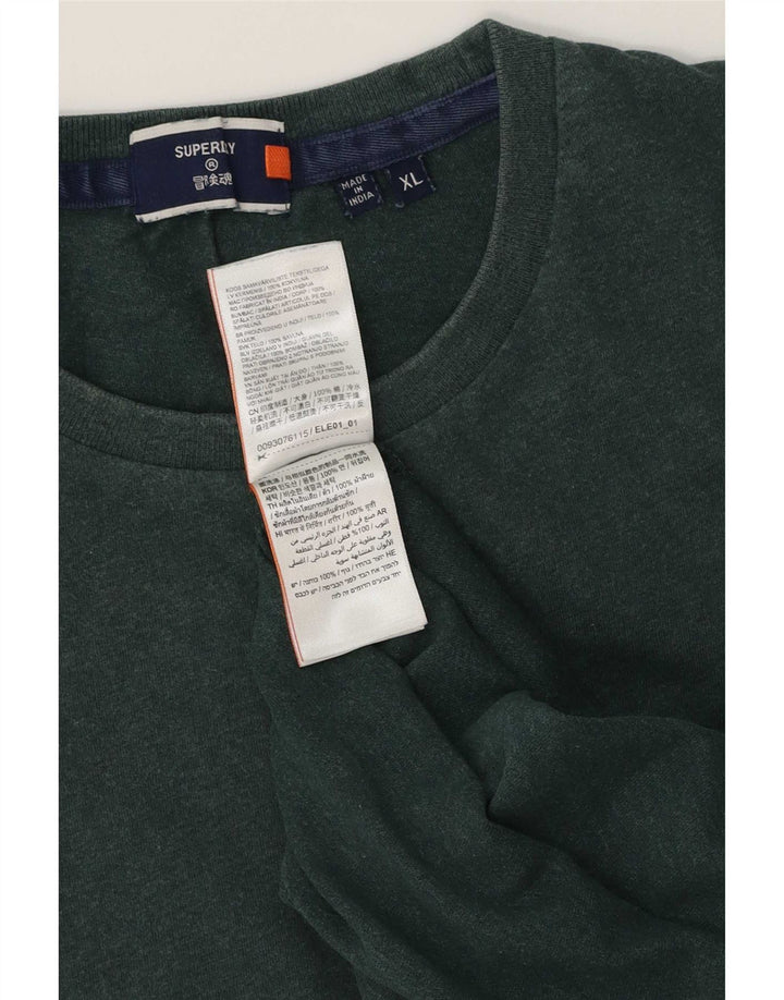 T-shirt da uomo Superdry Top XL in cotone verde