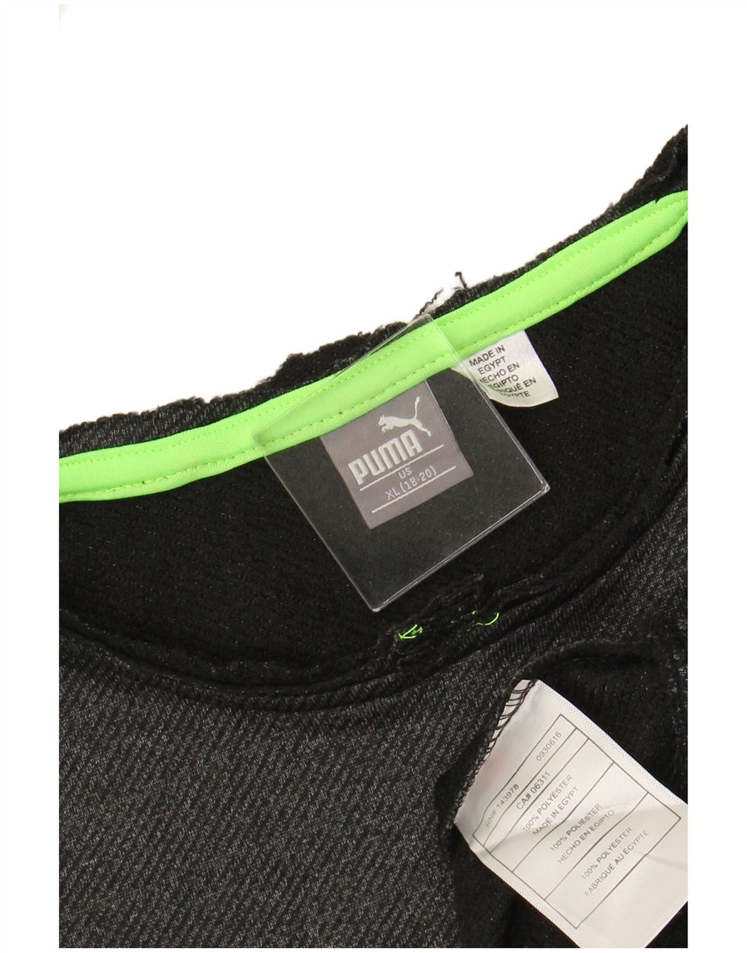 Felpa PUMA per ragazzi 15-16 anni XL Poliestere grigio