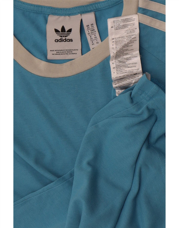 T-shirt da uomo Adidas Top XS blu poliestere