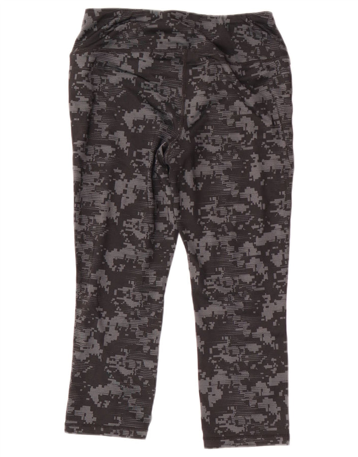 Leggings Capri Reebok da donna UK 8 Small Black Camouflage