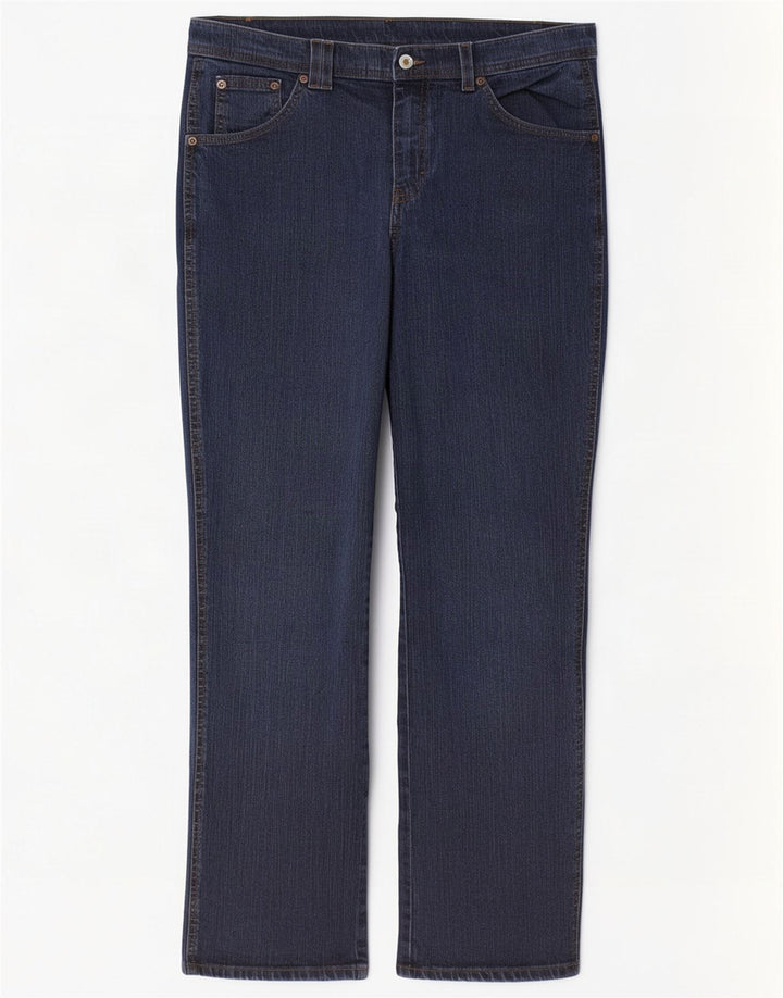 Jeans dritti da donna Marks & Spencer UK 14 medio W30 L30 blu navy