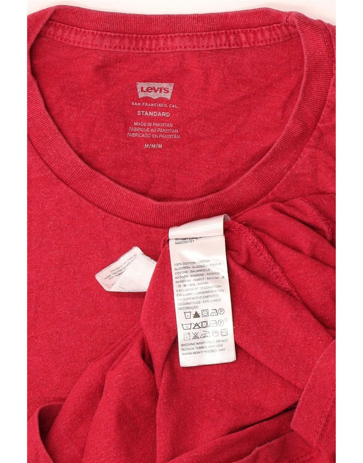 T-shirt da uomo Levi's Top in cotone rosa medio
