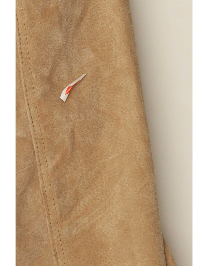 Giacca Scamosciata Donna Zarro IT 42 Pelle Beige Medio