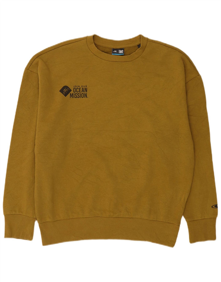 Felpa da uomo ampia O'Neill, maglione piccolo, cotone kaki