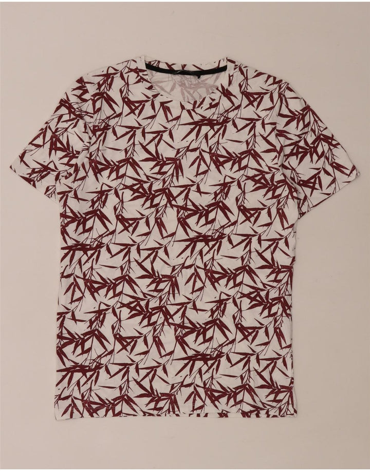 T-shirt da uomo Jack & Jones Top in cotone floreale bianco medio