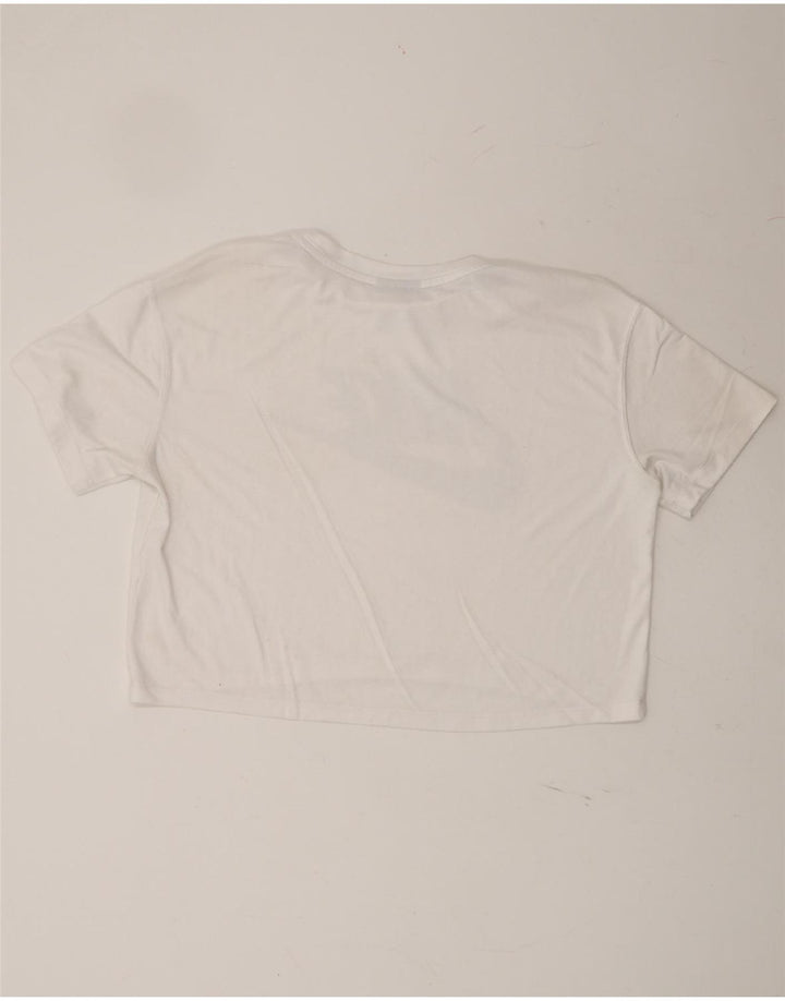 NIKE Womens Crop Graphic T-Shirt Top UK 16 Large White Vintage Nike and Second-Hand Nike from Messina Hembry 